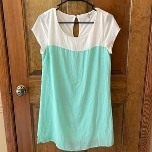 Colorblock shift dress